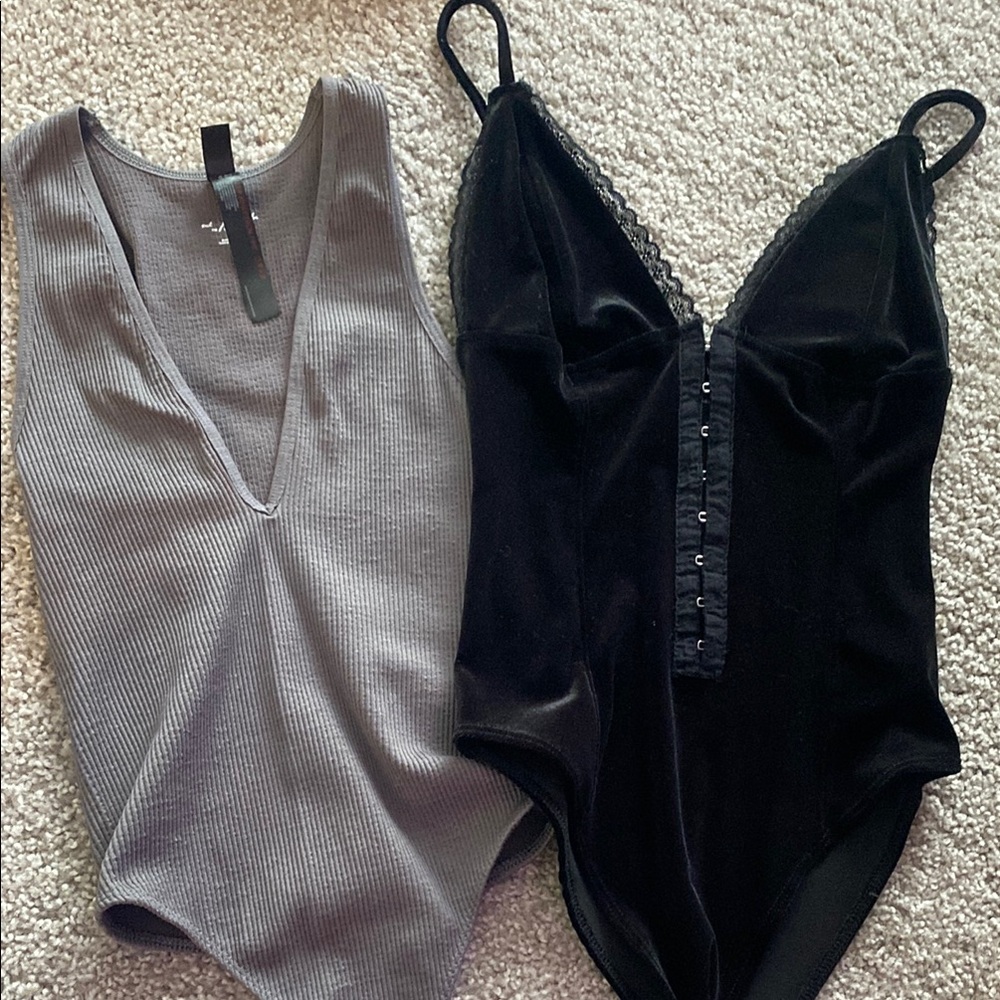 Black and Grey Bodysuit Bundle (2)